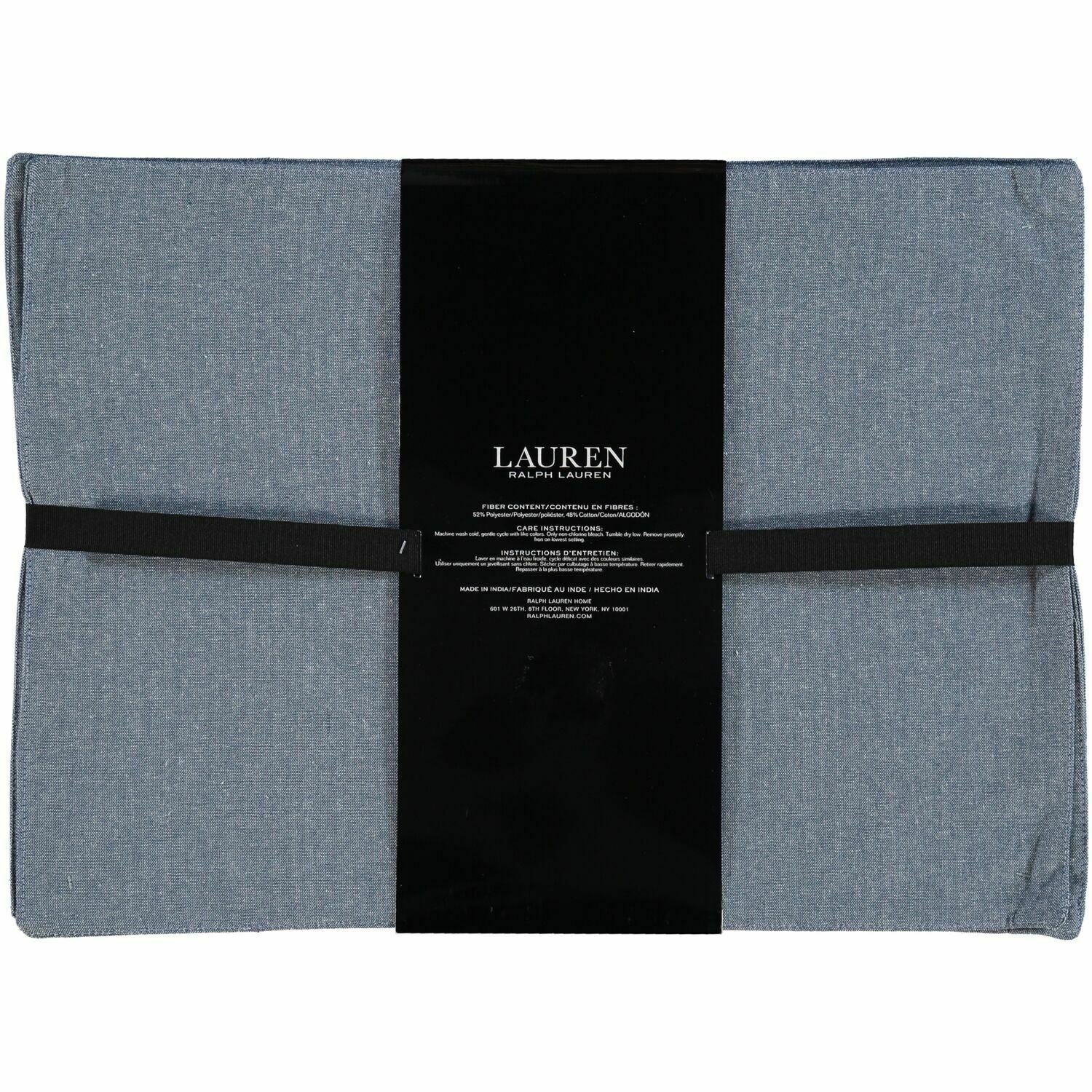 LAUREN RALPH LAUREN 4-pack Blue Chambray Textile Placemats, 35x48cm