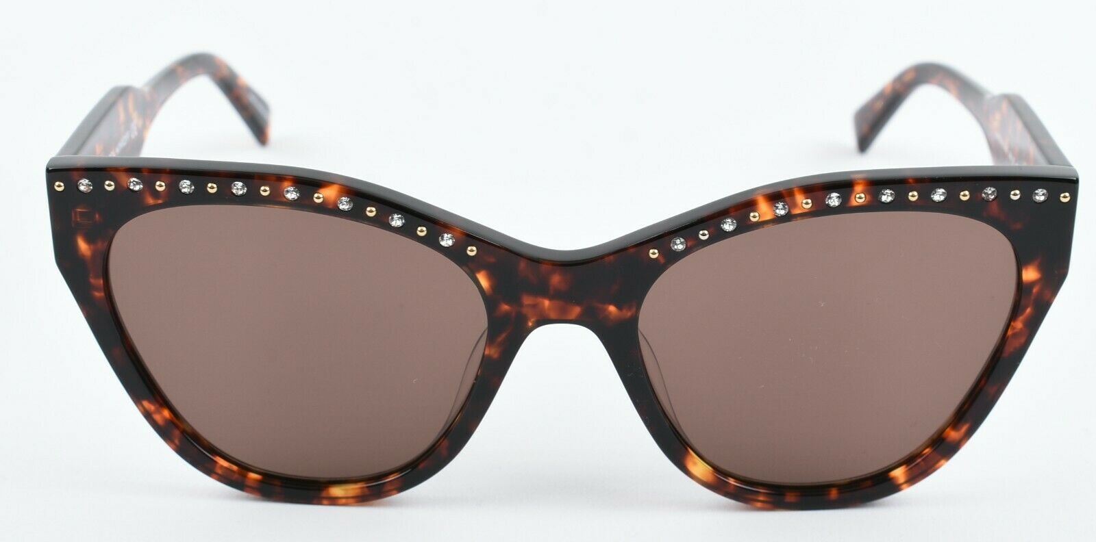 REBECCA MINKOFF Women's MARTINA Cat Eye Sunglasses, Dark Havana/Brown, with Case