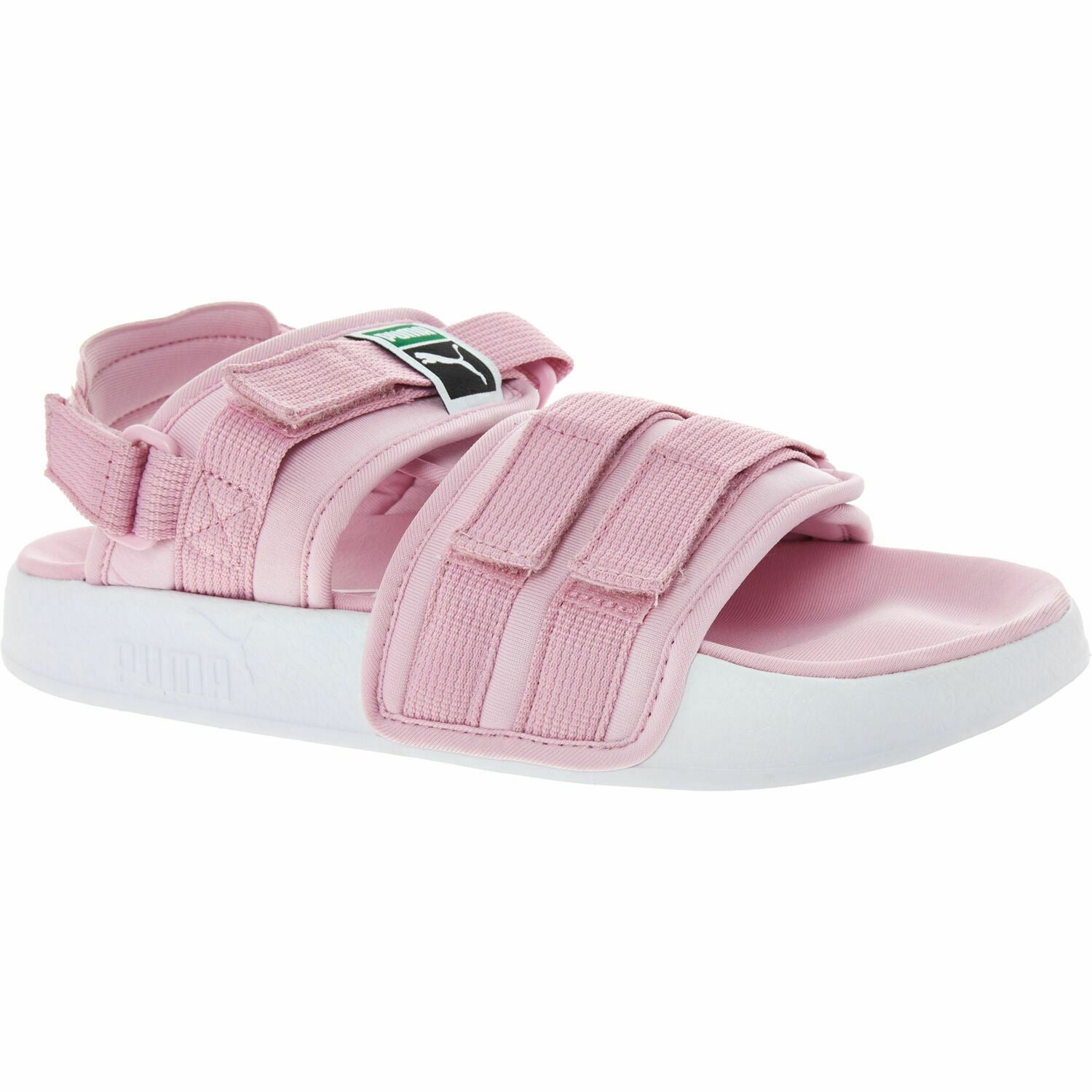 PUMA Girls LEADCAT YLM 19 Jr Flat Sandals, Pale Pink/White, size UK junior 4