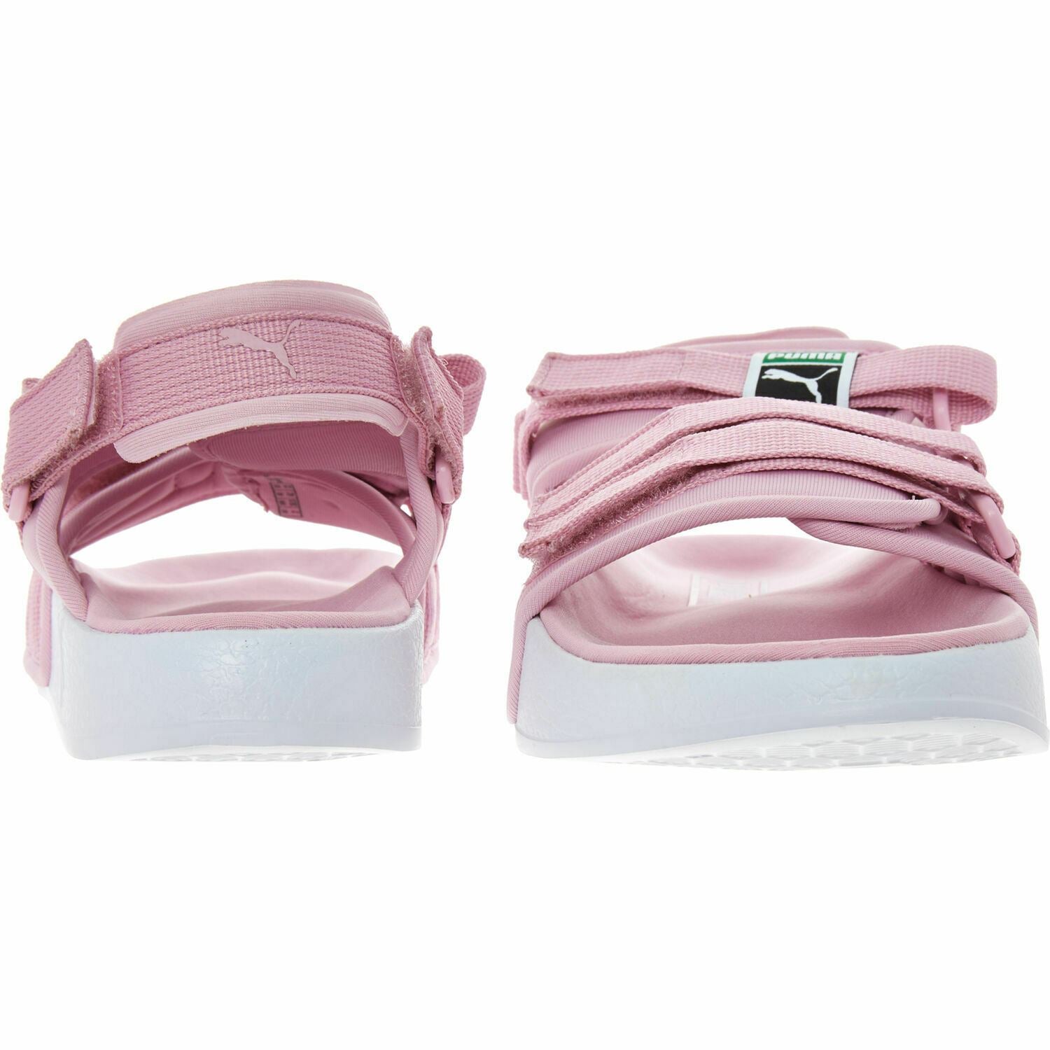 PUMA Girls LEADCAT YLM 19 Jr Flat Sandals, Pale Pink/White, size UK junior 4
