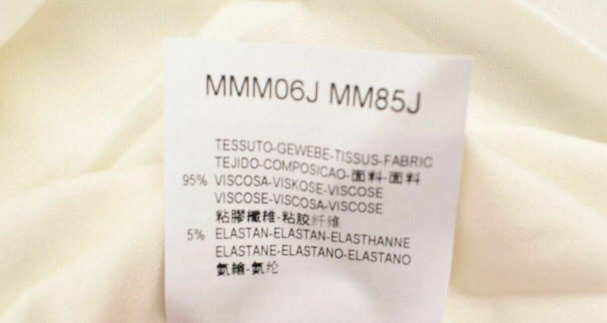 ARMANI COLLEZIONI Womens Cowl Neck 1/2 Long Sleeve T-Shirt Top Cream UK 8 UK 10