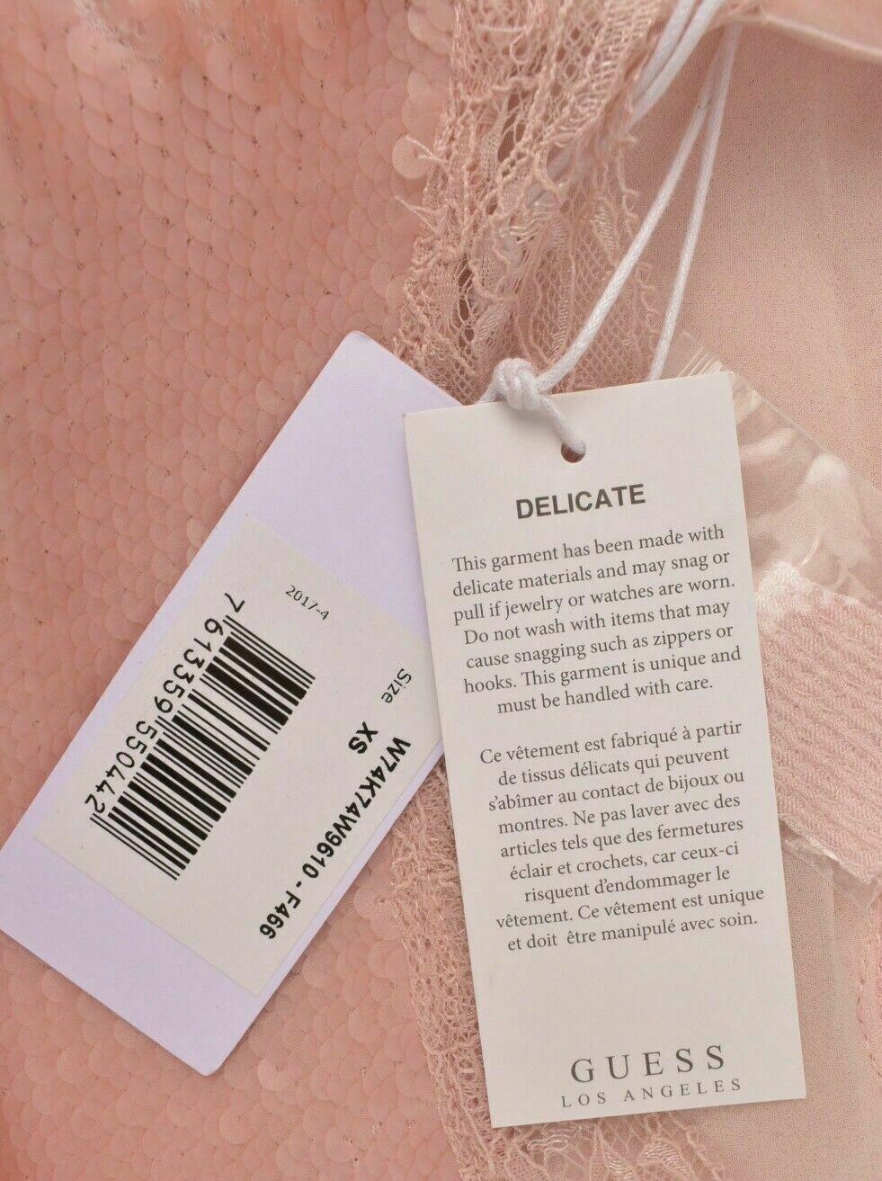 GUESS Women's Pink Sequin Dress, sizes UK 4 UK 16, RRP £89
