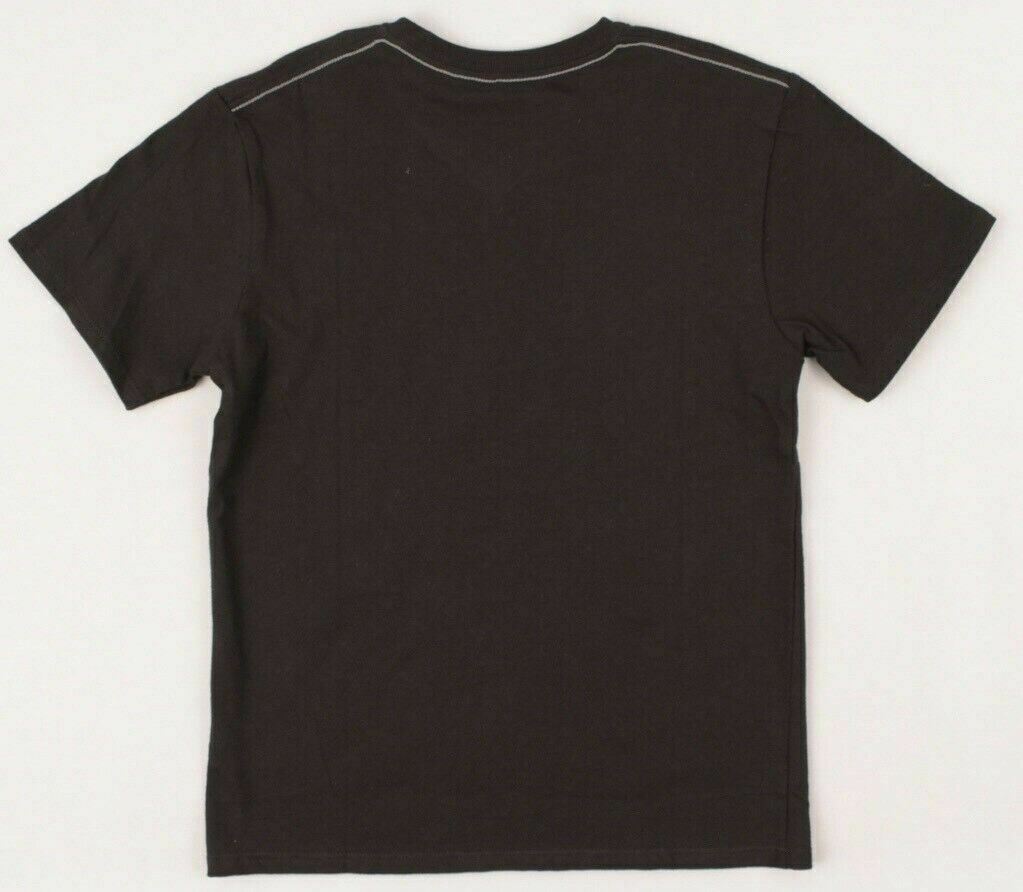 CALVIN KLEIN Boys' Kids' V-neck T-shirt, Black, size 4 y 5 y 6 y 7 Years