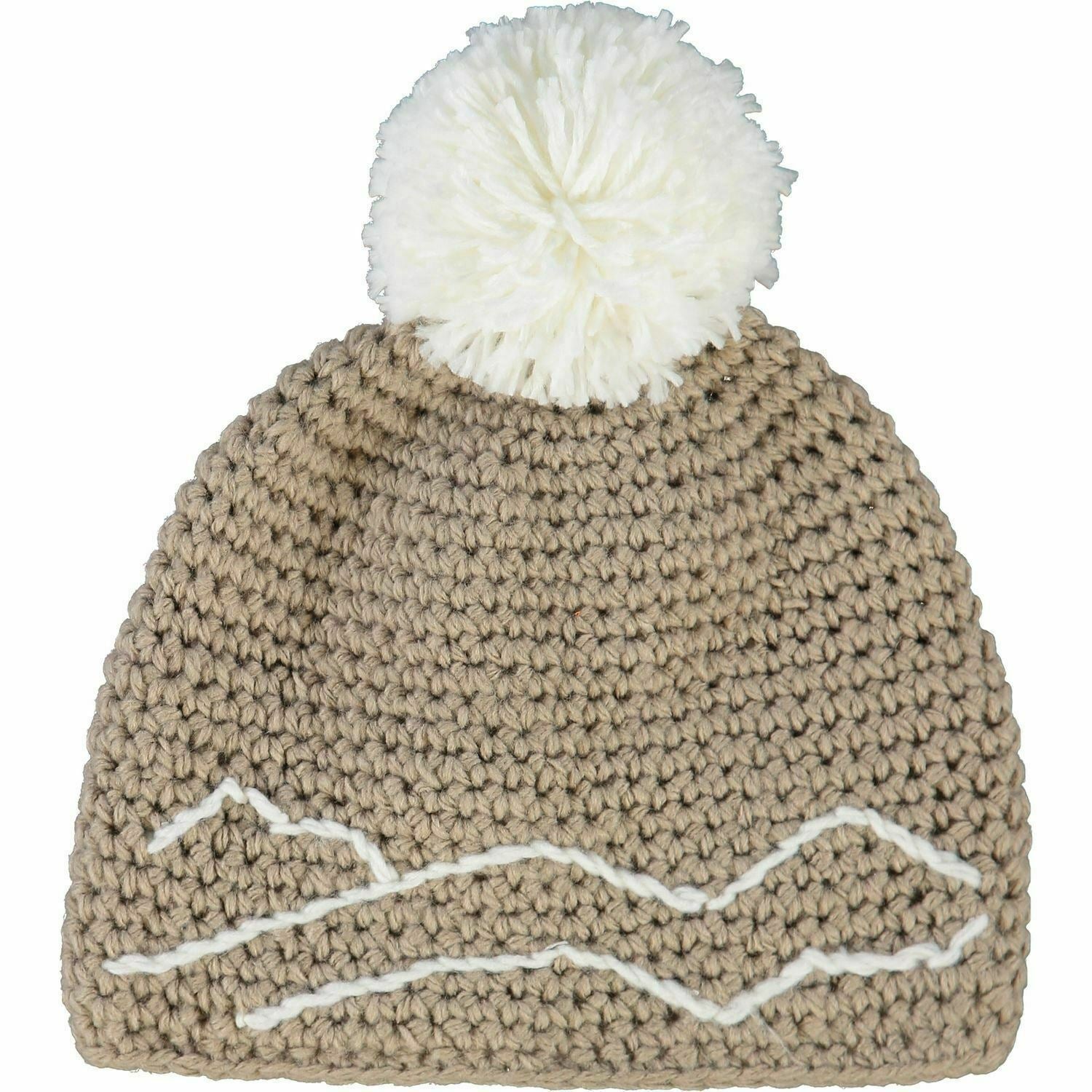 JOB LOT 15 x EISBAR Ski Hat Taupe Hill Pom Pom Hat, Women's One Size