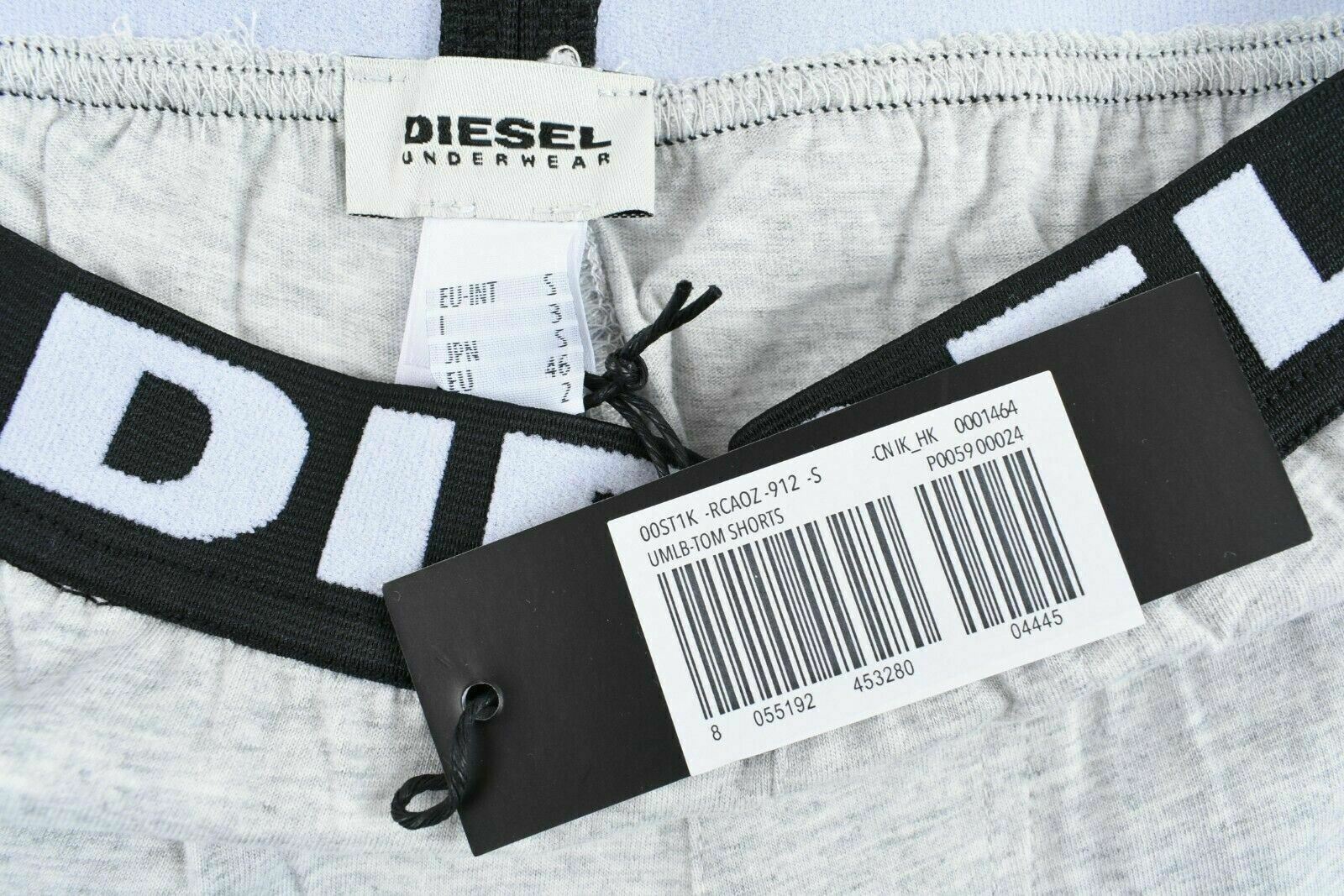 DIESEL Men's TOM Lounge Shorts, Light Grey, size SMALL