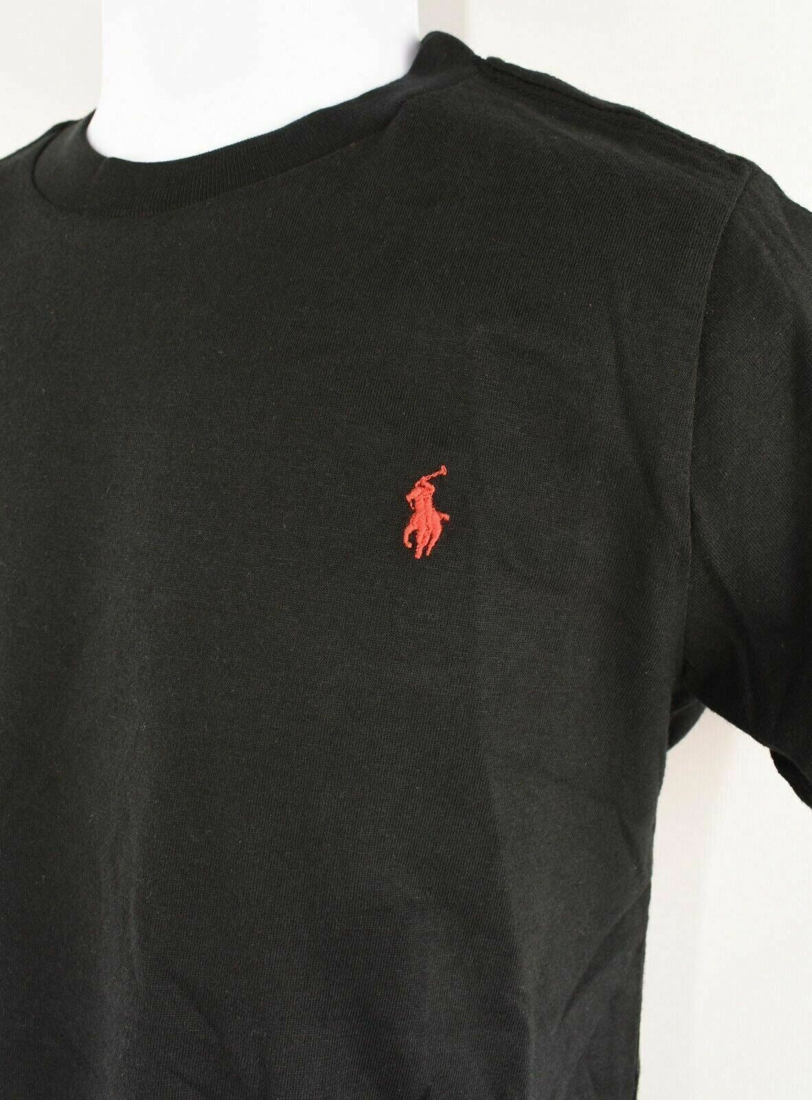 POLO RALPH LAUREN Boys' Kids' Classic Crew Neck T-shirt, Black, 6 years /7 years