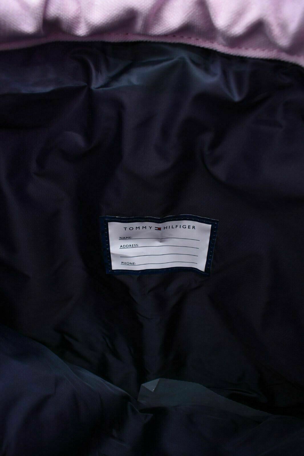 TOMMY HILFIGER Kids' Girls' Canvas Drawstring Bag, Backpack, Pink