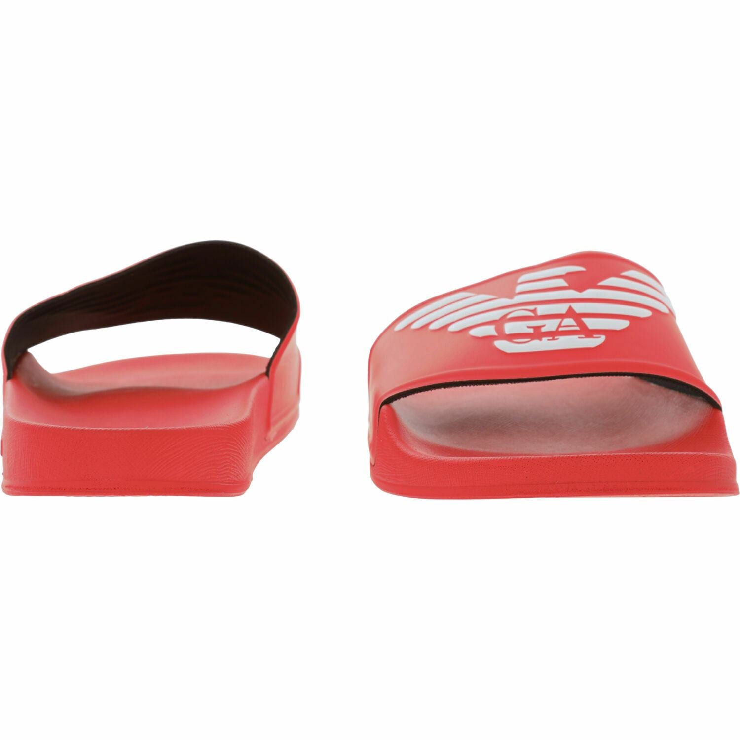 EMPORIO ARMANI Men's Sliders / Beach Pool Sandals, Red, size UK 9 / EU 43
