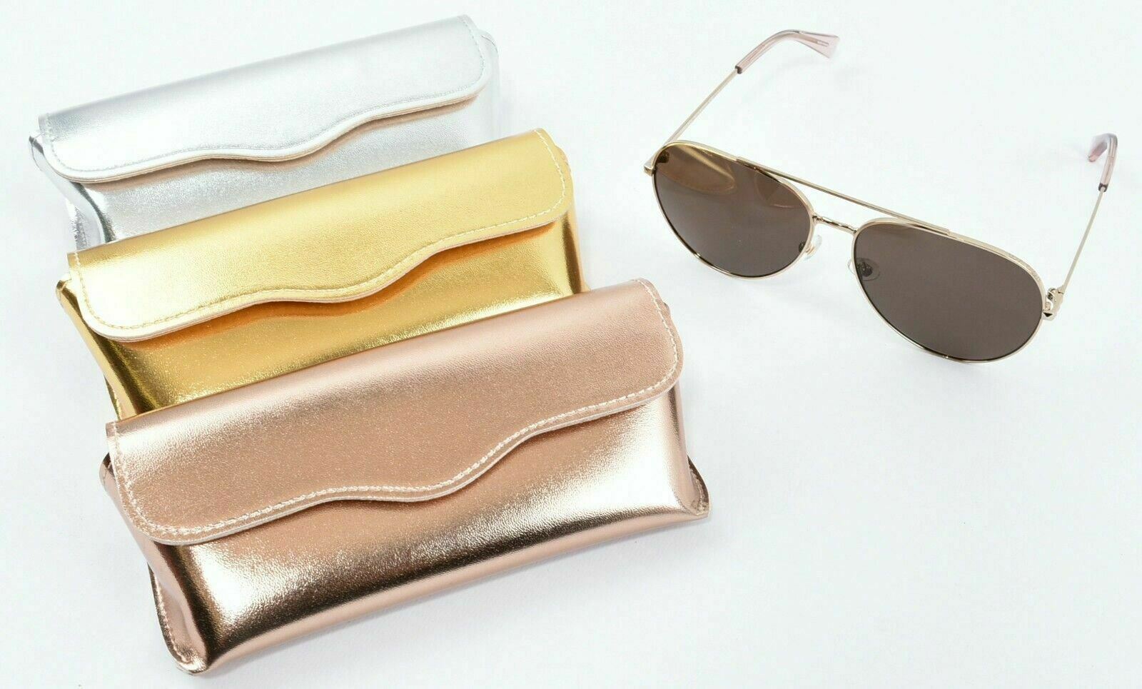 REBECCA MINKOFF Women's STEVIE Oversized Aviation Style Sunglasses, with Case