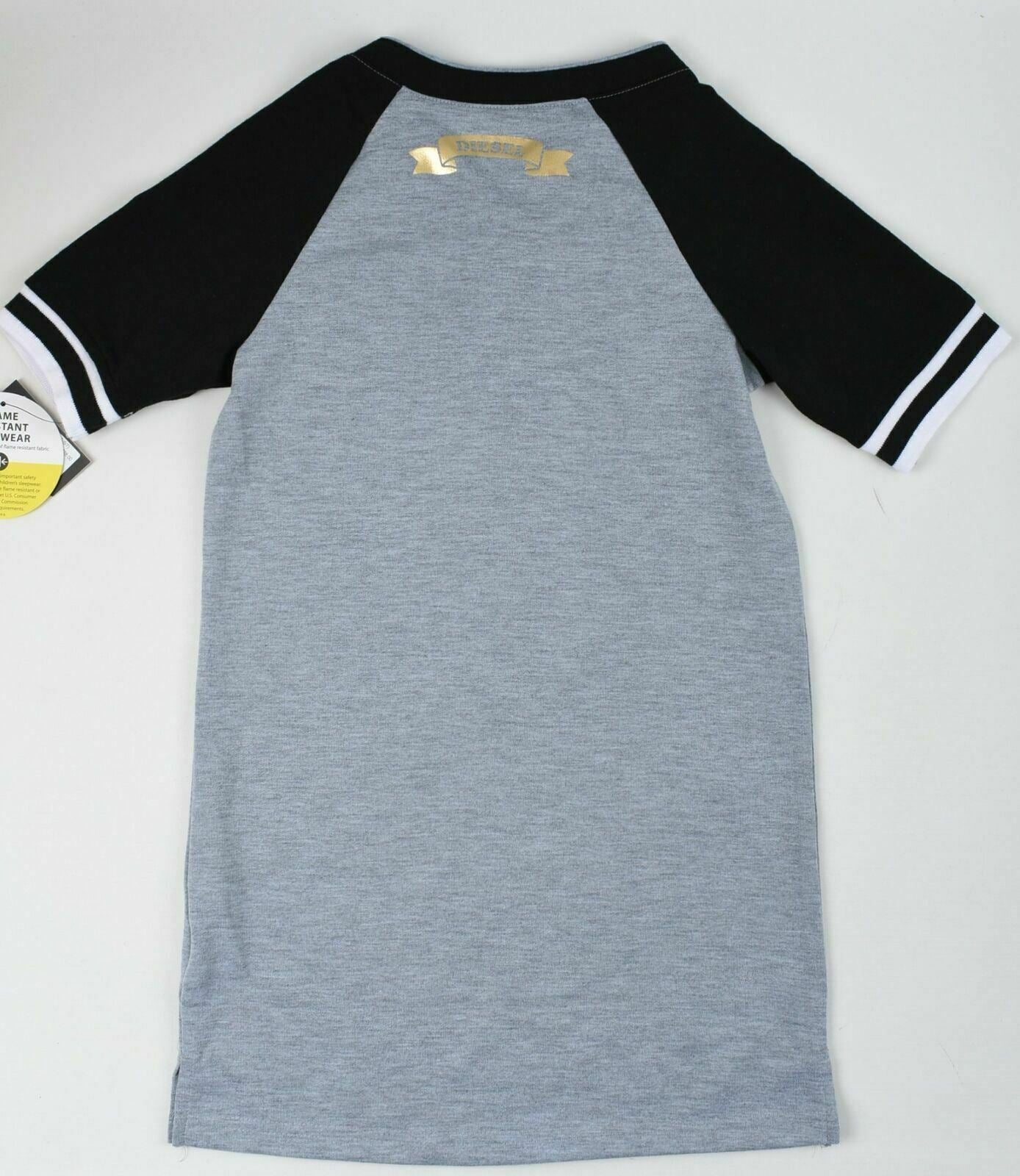 DIESEL Girl's 'Anti-Princess' Grey Sleepwear Lounge Top T-shirt 6 y to 7 yrs