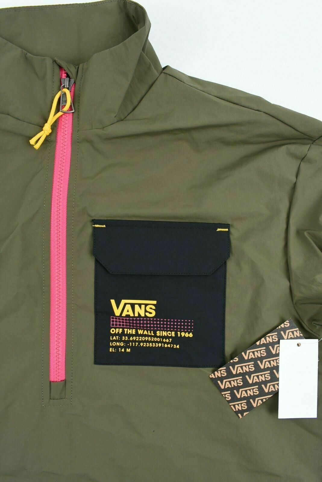 VANS Women's SUPPLY Long Sleeve Nylon Mini Dress, Grapeleaf (Green), size M