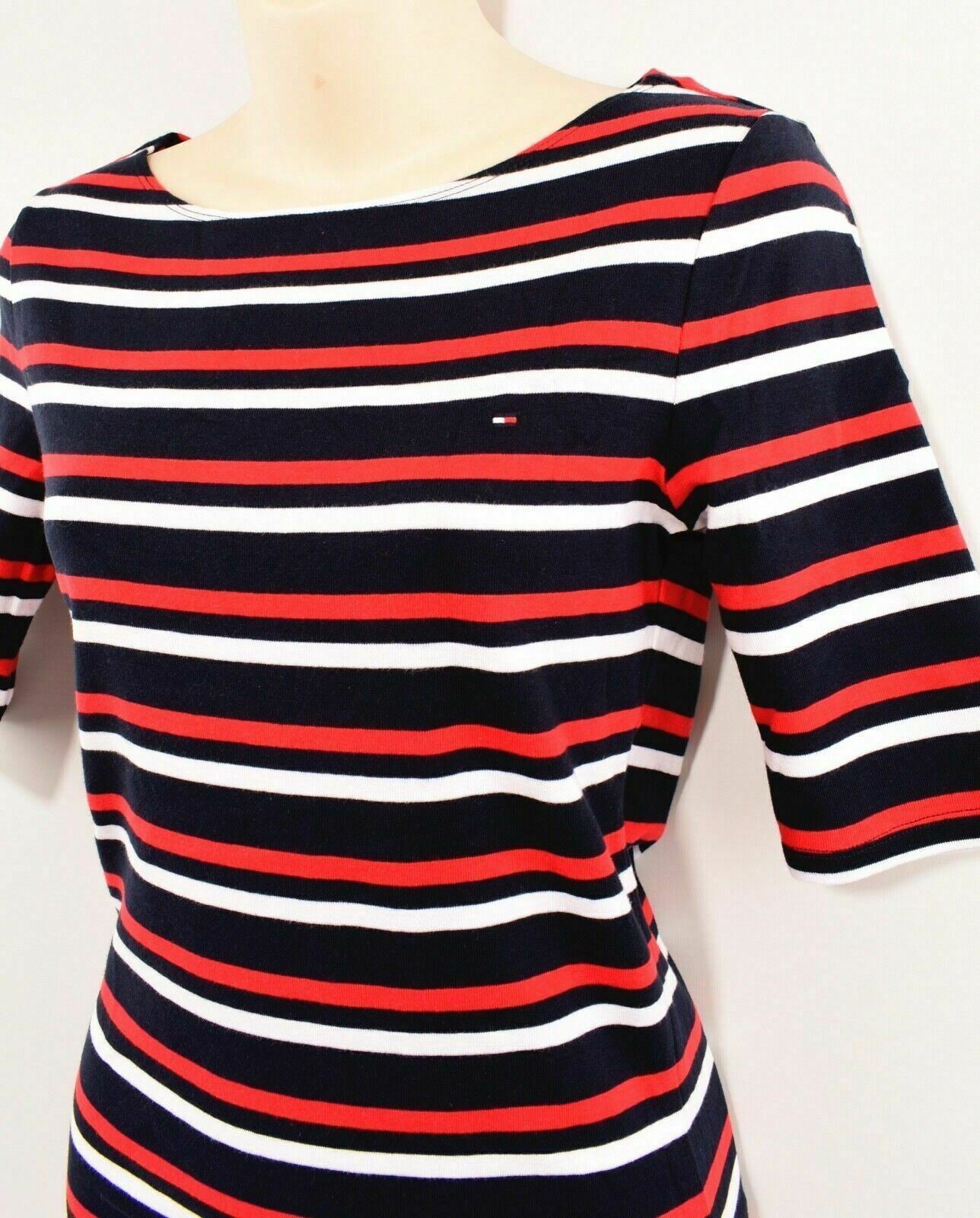 TOMMY HILFIGER Women's Boat Neck Striped Top, size XS /size S /size L