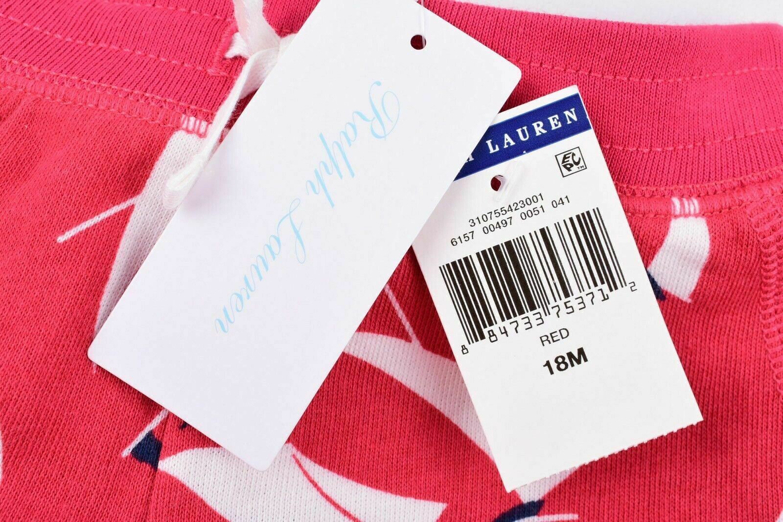 POLO RALPH LAUREN Baby Girls Shorts Red/With Print sizes 9 m /12 m /18 months