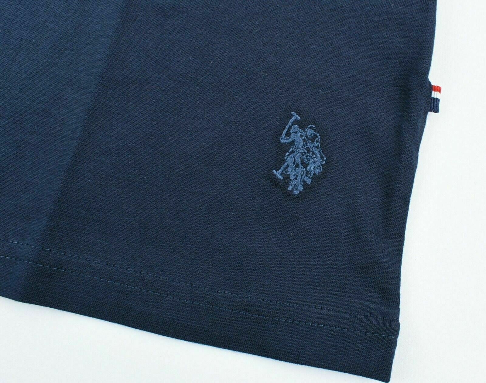 US POLO ASSN Men's 3-Pack Short Sleeve T-Shirts, White/Navy/Black, size M