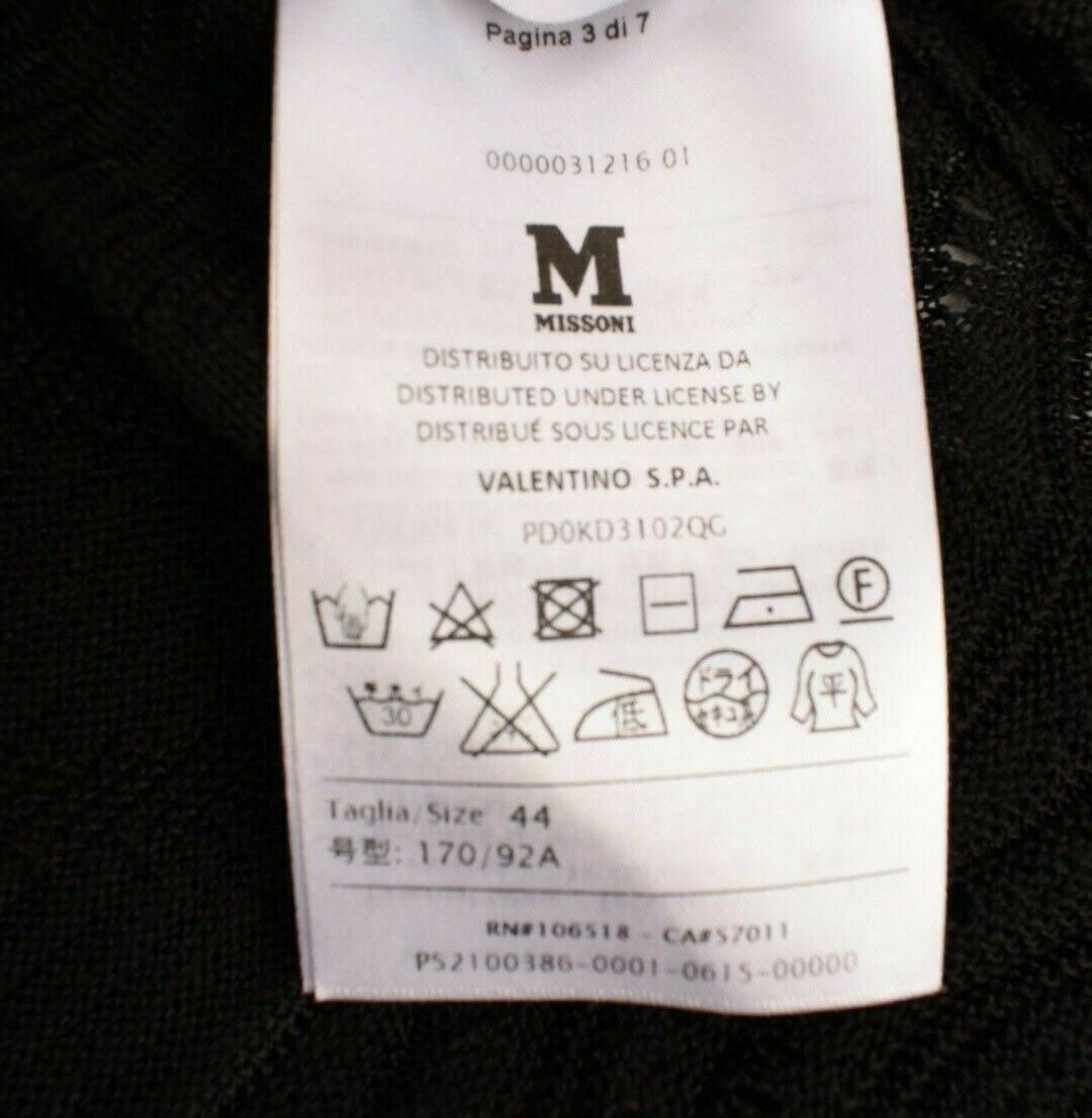 MISSONI Women's Black Knit Skater Dress, size UK 12 / IT 44