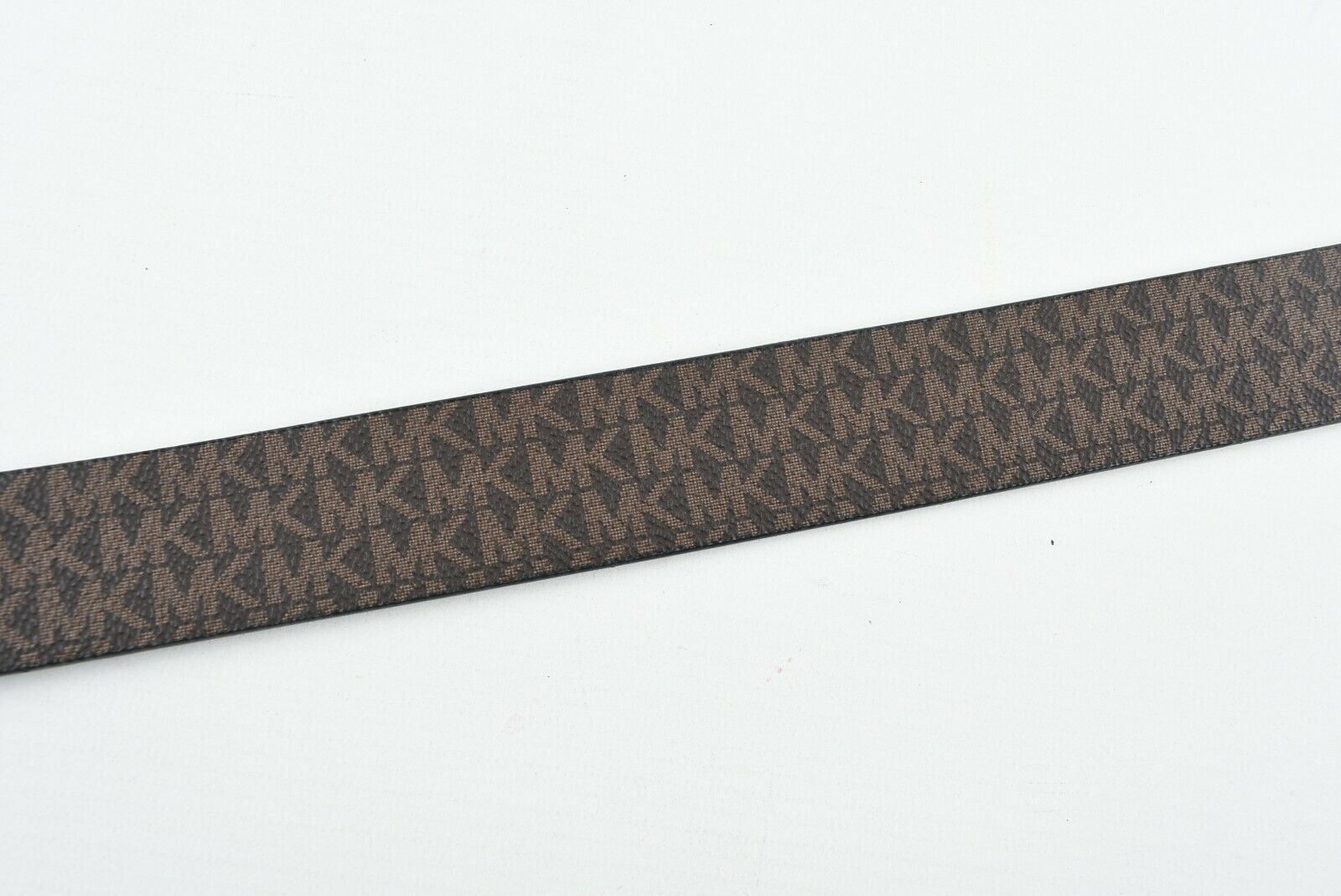 MICHAEL KORS Women's REVERSIBLE Monogram Belt, Black-Brown, size MEDIUM