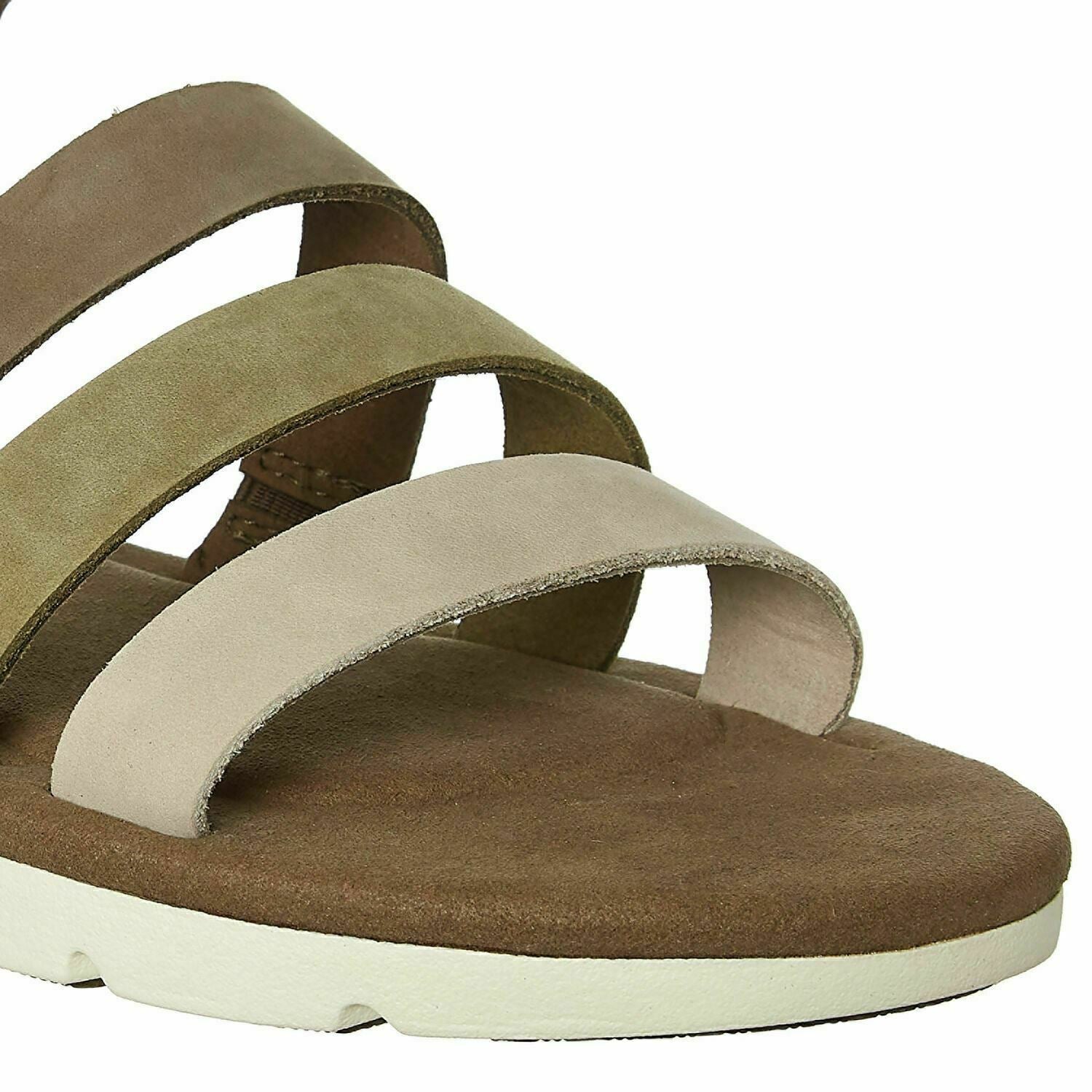 TIMBERLAND Women's LOTTIE LOU Sandals, Khaki Nubuck Leather, size UK 4