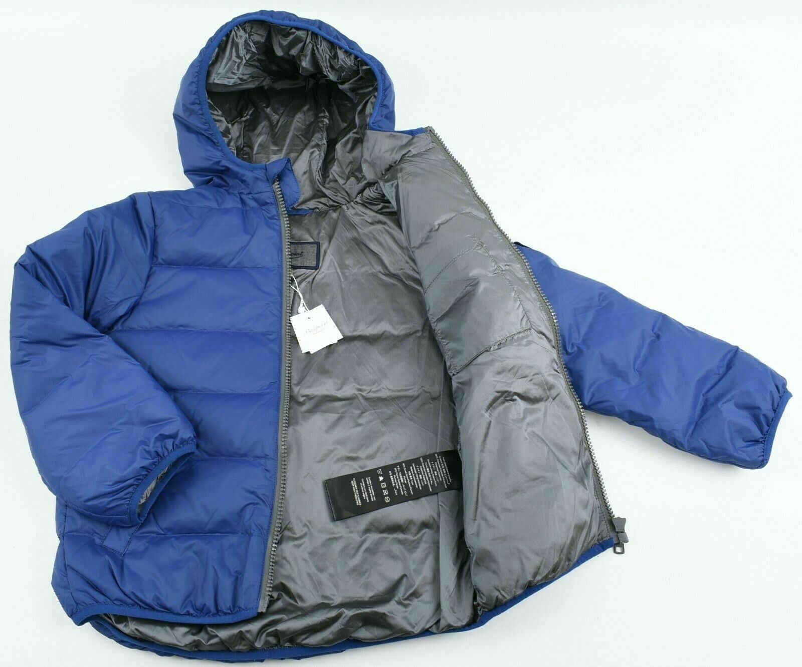 BONPOINT Boys' FINLEY Lightweight Hooded Padded Jacket, Navy Blue, size 4 years