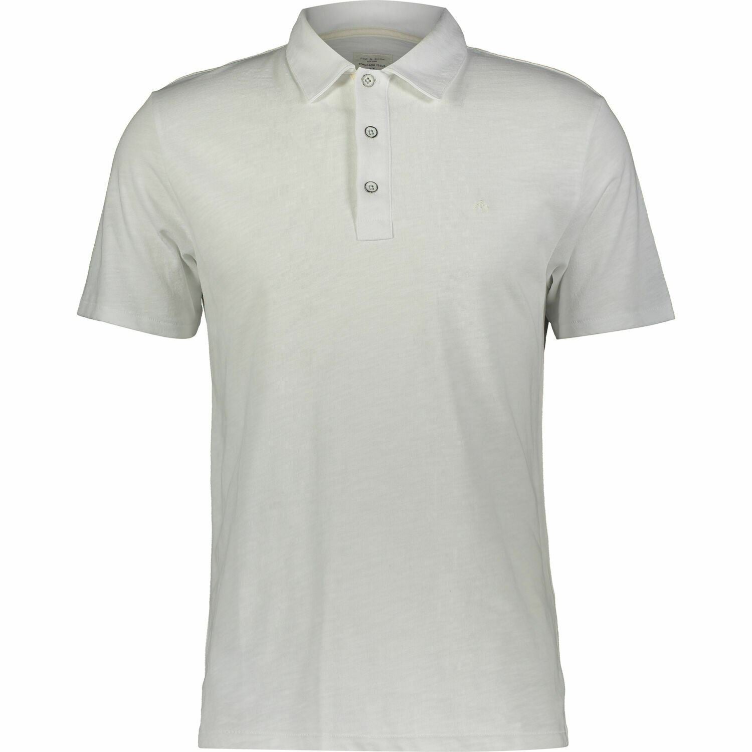 RAG & BONE Men's White Classic Polo Shirt, size SMALL