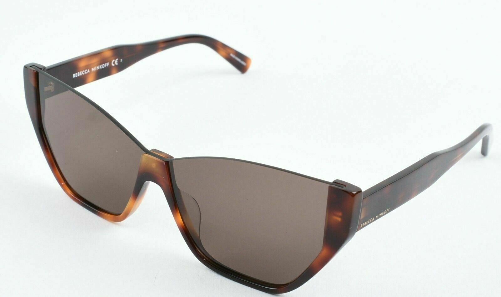 REBECCA MINKOFF Women's SELMA 2/S Half Rim Sunglasses, Brown Havana