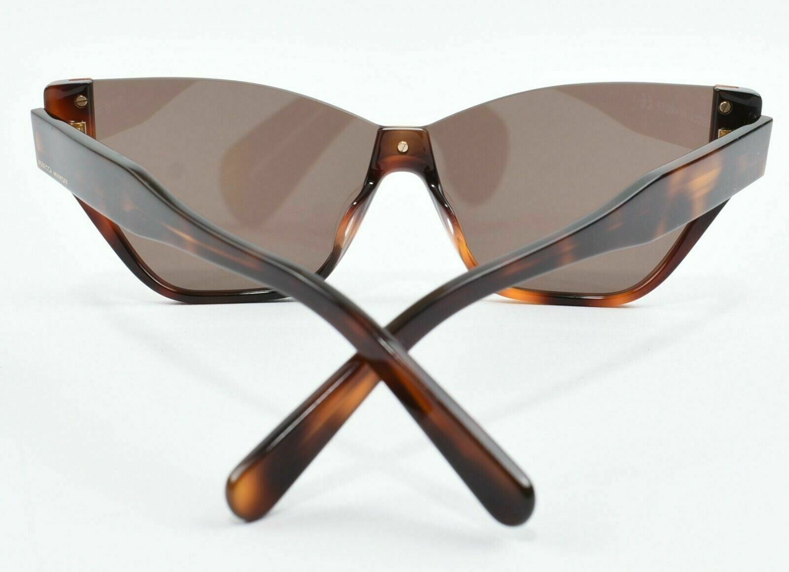 REBECCA MINKOFF Women's SELMA 2/S Half Rim Sunglasses, Brown Havana