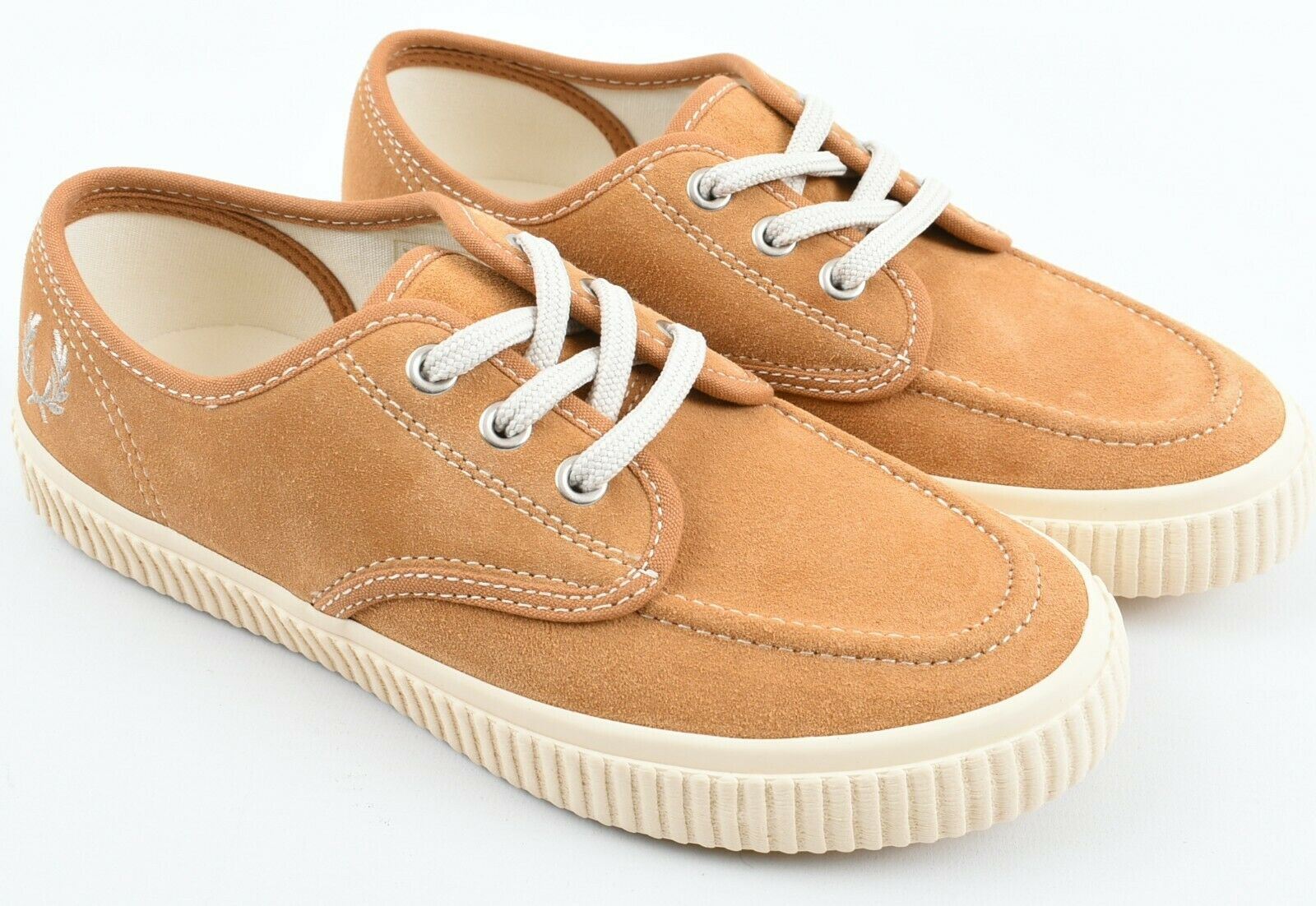 FRED PERRY Women's Brown Suede Lace Up Shoes, size UK 4