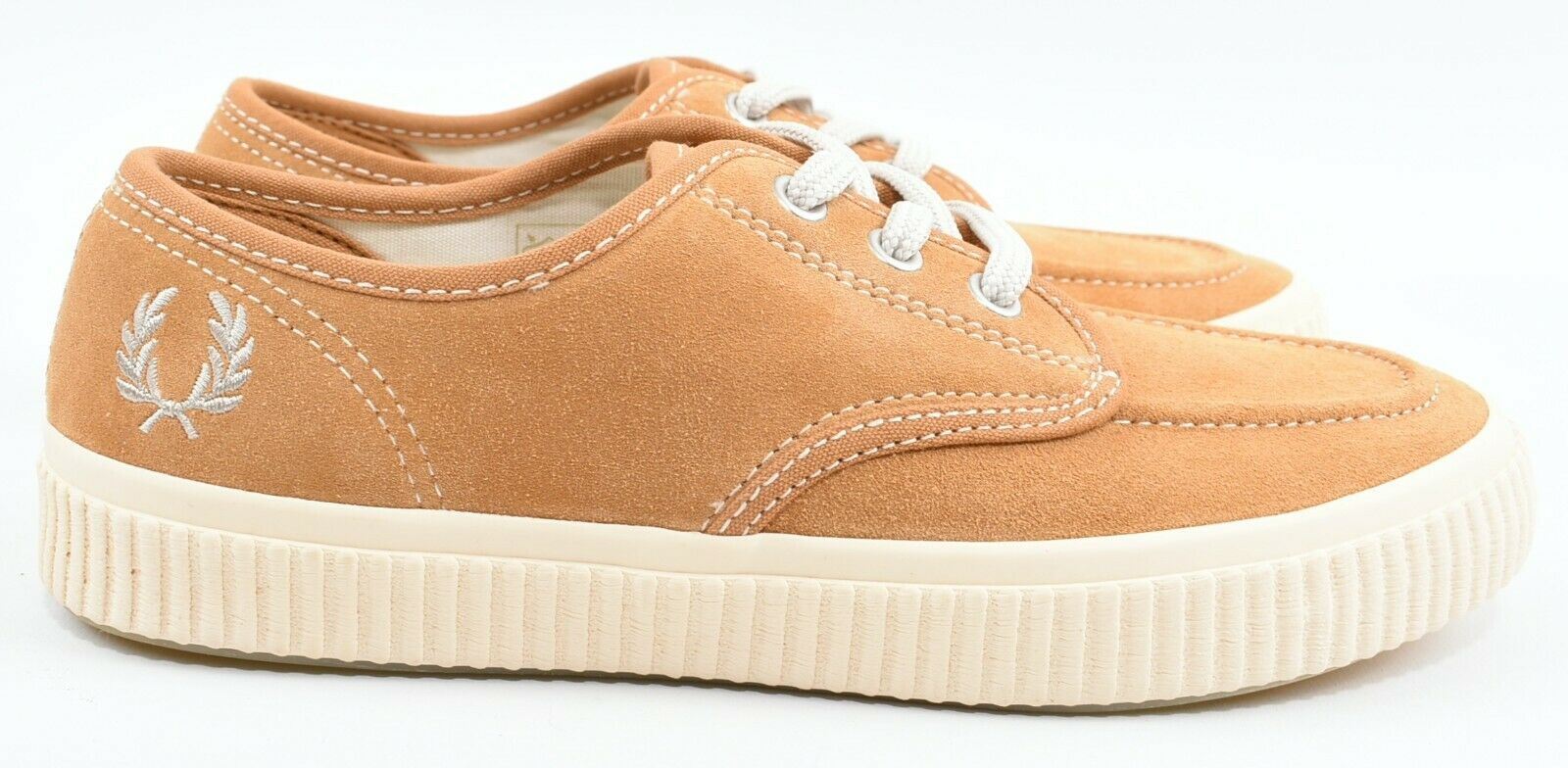 FRED PERRY Women's Brown Suede Lace Up Shoes, size UK 4