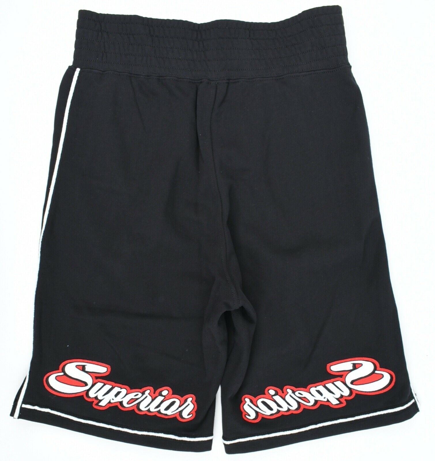 DIESEL Men's KOU-TAPE Black Sweat Shorts, RELAXED FIT, size S