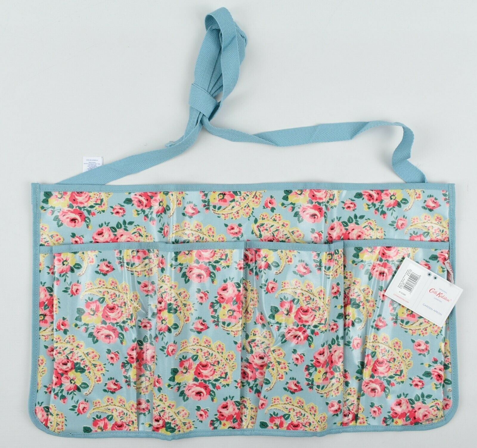 CATH KIDSTON Garden Apron, Rose Paisley, Sea Blue