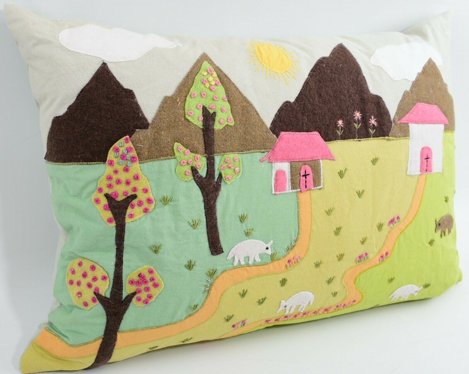 PAOLETTI Duck Feather Cushion Children's Countryside Design - 60x40 cm