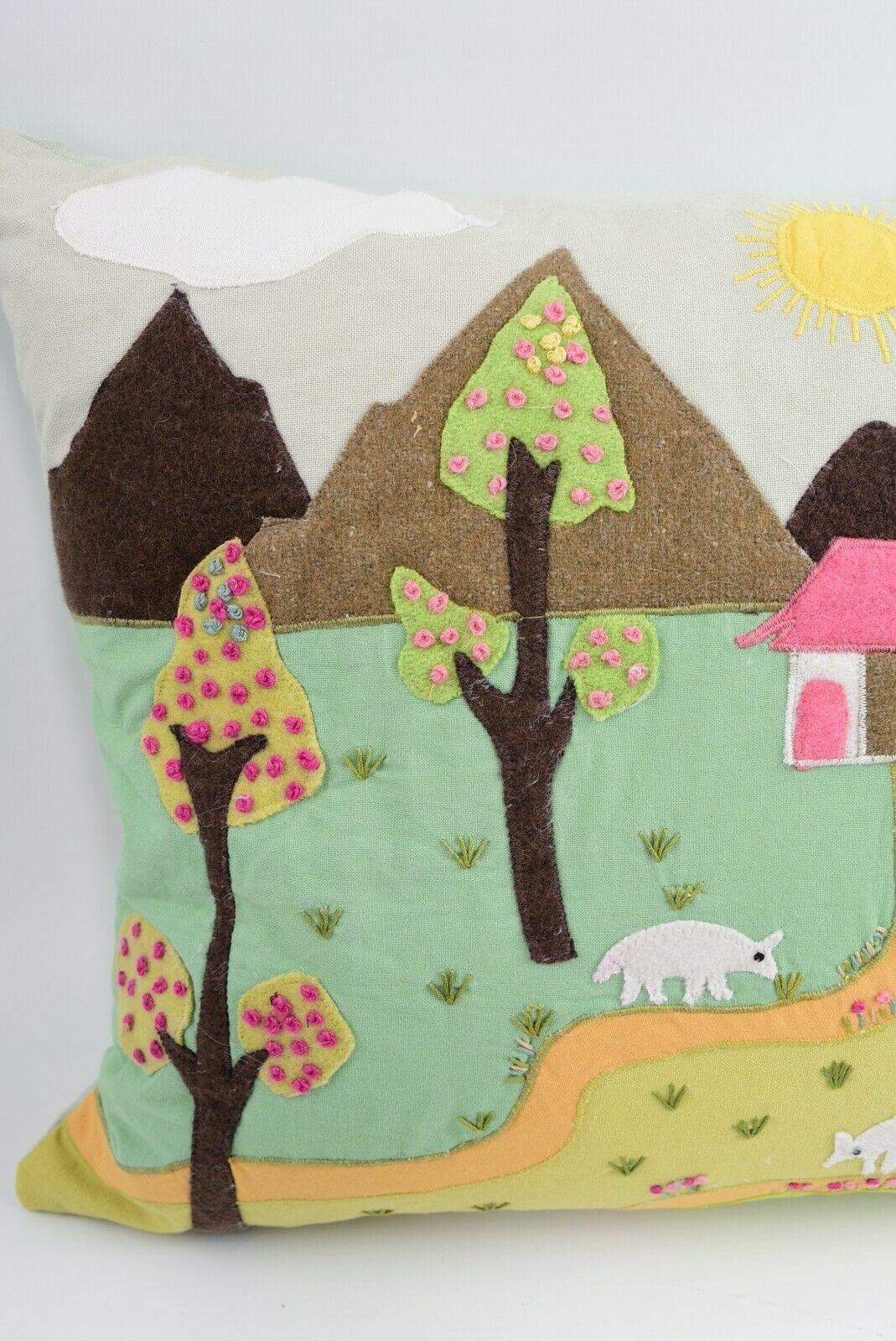 PAOLETTI Duck Feather Cushion Children's Countryside Design - 60x40 cm