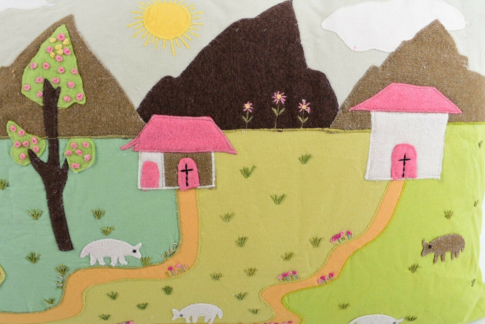 PAOLETTI Duck Feather Cushion Children's Countryside Design - 60x40 cm