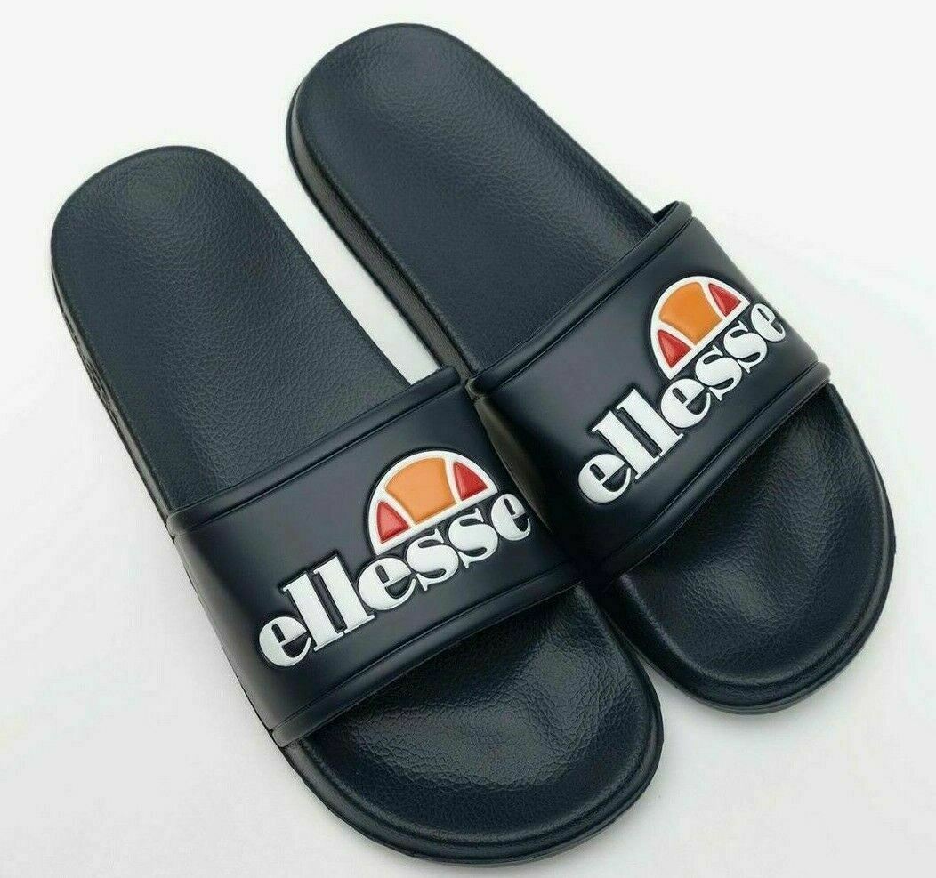 ELLESSE - DUKE Women's Logo Sliders, Sandals, Full Navy, size UK 4 / EU 37