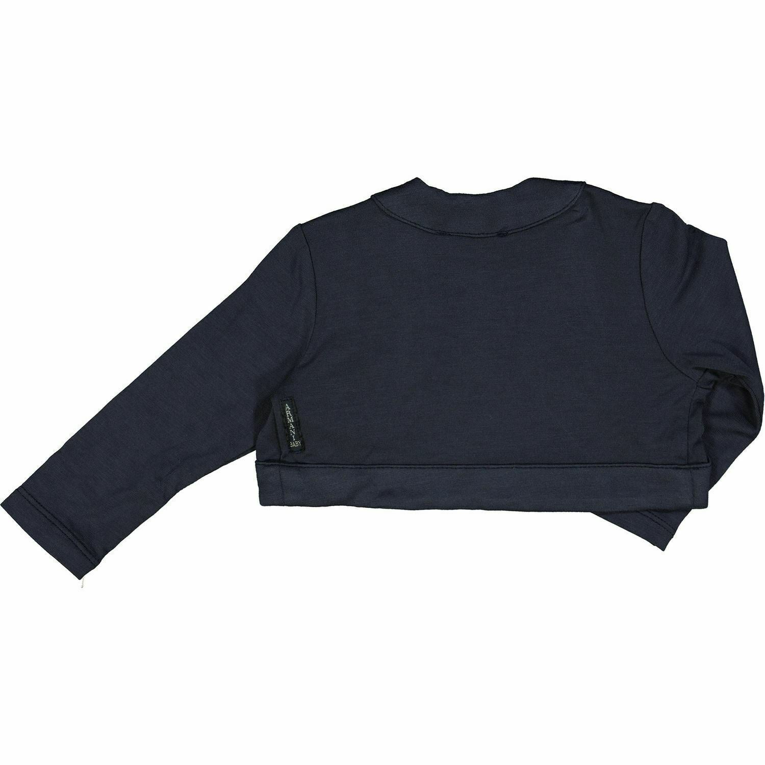 ARMANI BABY Girls' Cropped Cardigan / Short Bolero, Navy, size 9 months
