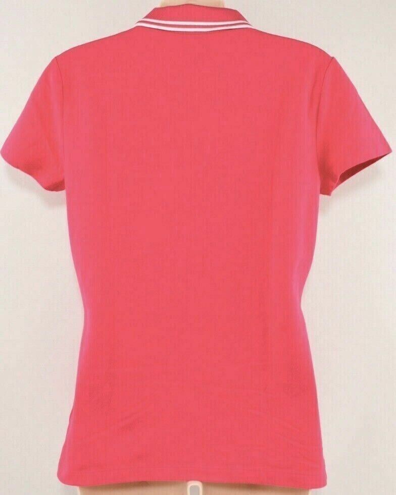 TOMMY HILFIGER Women's V-neck Polo Shirt, Pink, size XS