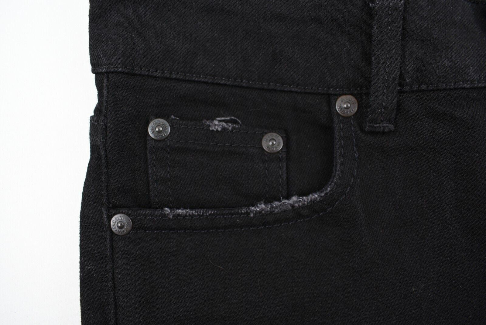 MSGM Women's Black Cropped Jeans, Lightly Distressed, size IT 38 /UK 6