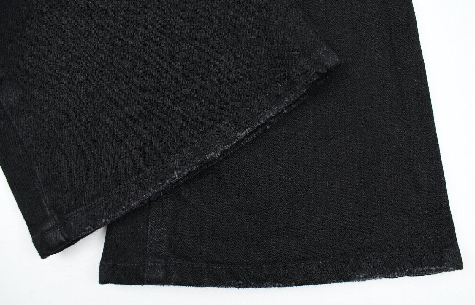 MSGM Women's Black Cropped Jeans, Lightly Distressed, size IT 38 /UK 6