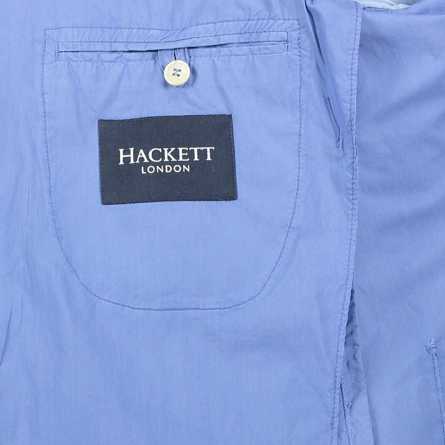 HACKETT Men's Blue Lightweight Poplin Cotton Blazer Jacket, size 40 R