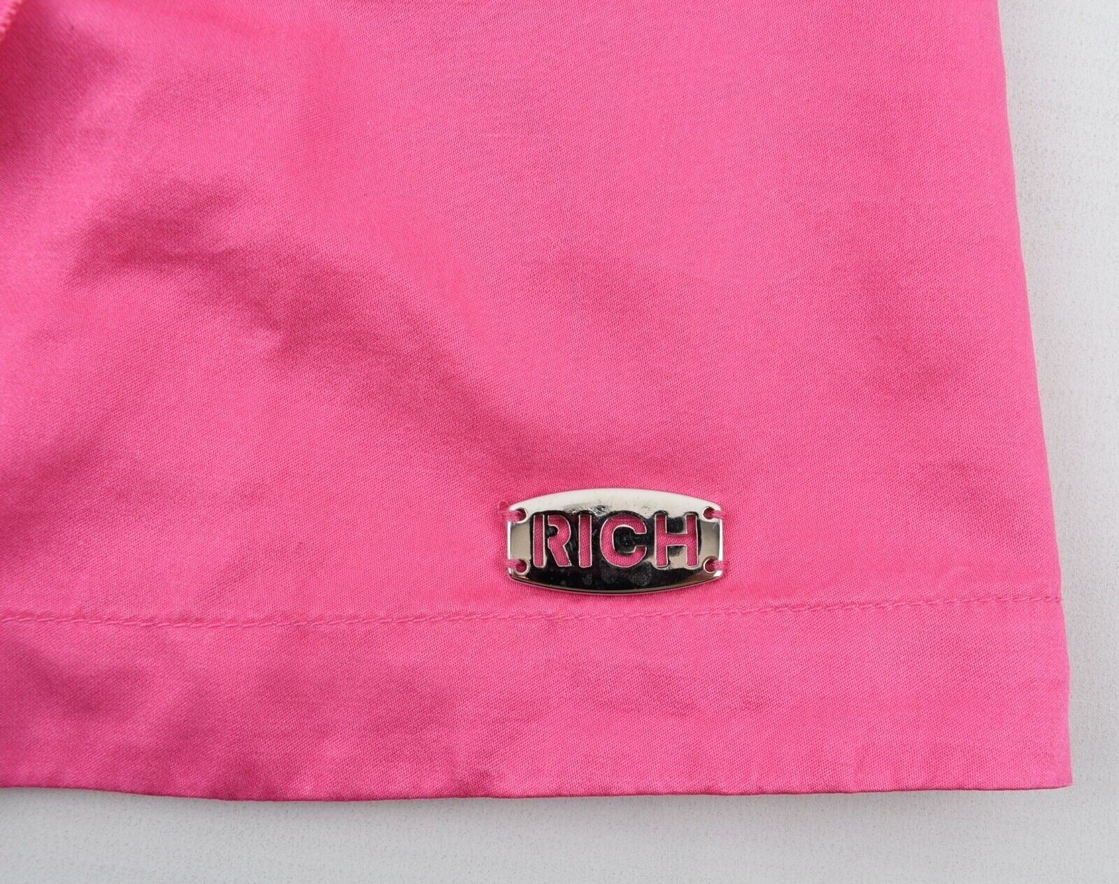 RICHMOND JR Girls' Ruffled Front SILK BLEND A-Line Dress, Pink, size 6 years