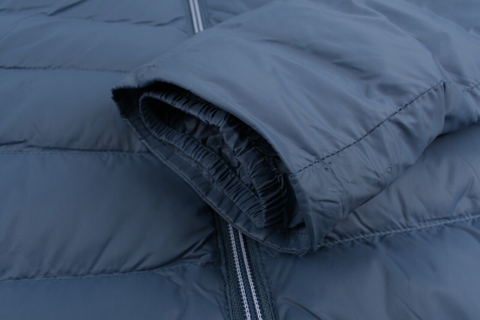 MICHAEL KORS Men's Lightly Padded Hooded Wind-proof Jacket, Blue, size SMALL