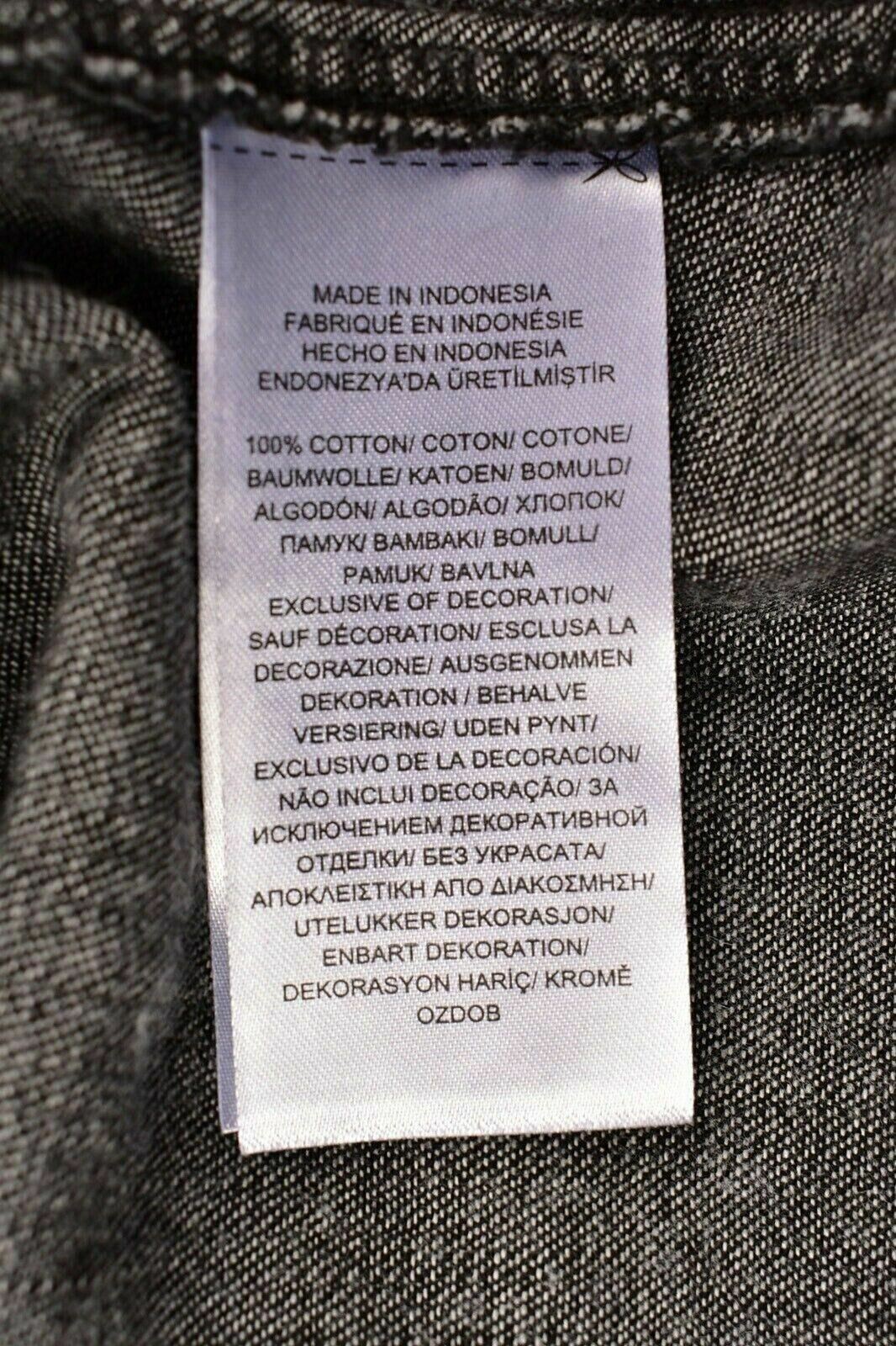 LAUREN RALPH LAUREN Women's Frill Detail Shirt Top, Denim Black, UK 8