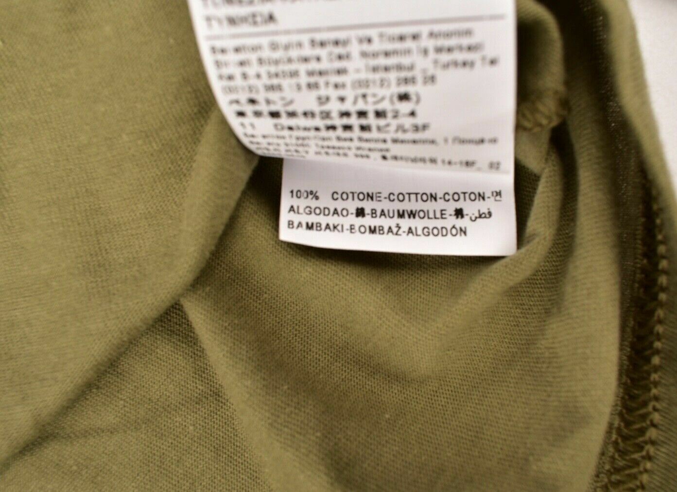 SISLEY Girls' Kids' Long Sleeve Applique Top, Olive Green, 8 years to 9 years