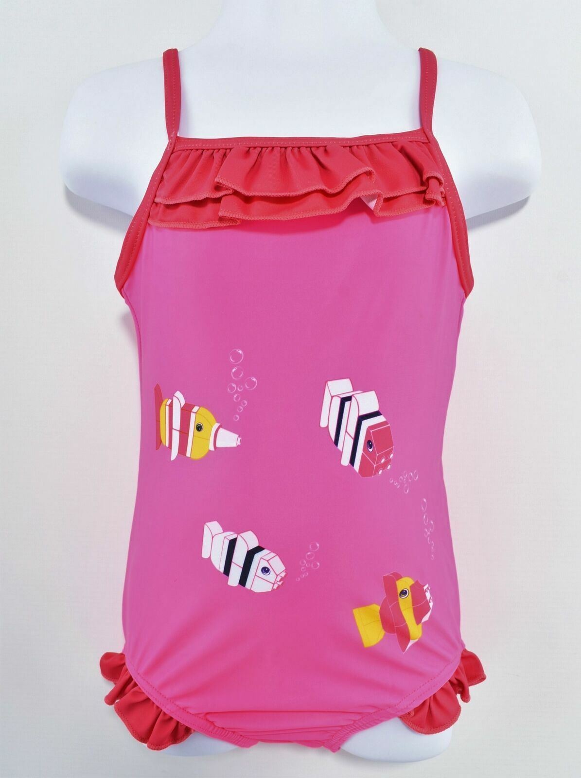 LEGO DUPLO Girls Pink One Piece Halter Neck Swimsuit - Age 3 years