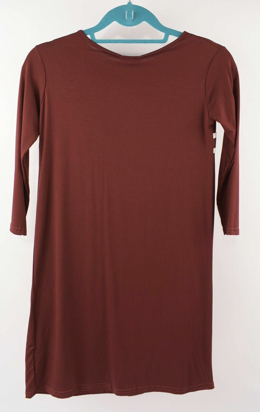 PINK APPLE Girls' Burgundy Lightweight Dress, size 11 y - 12 years