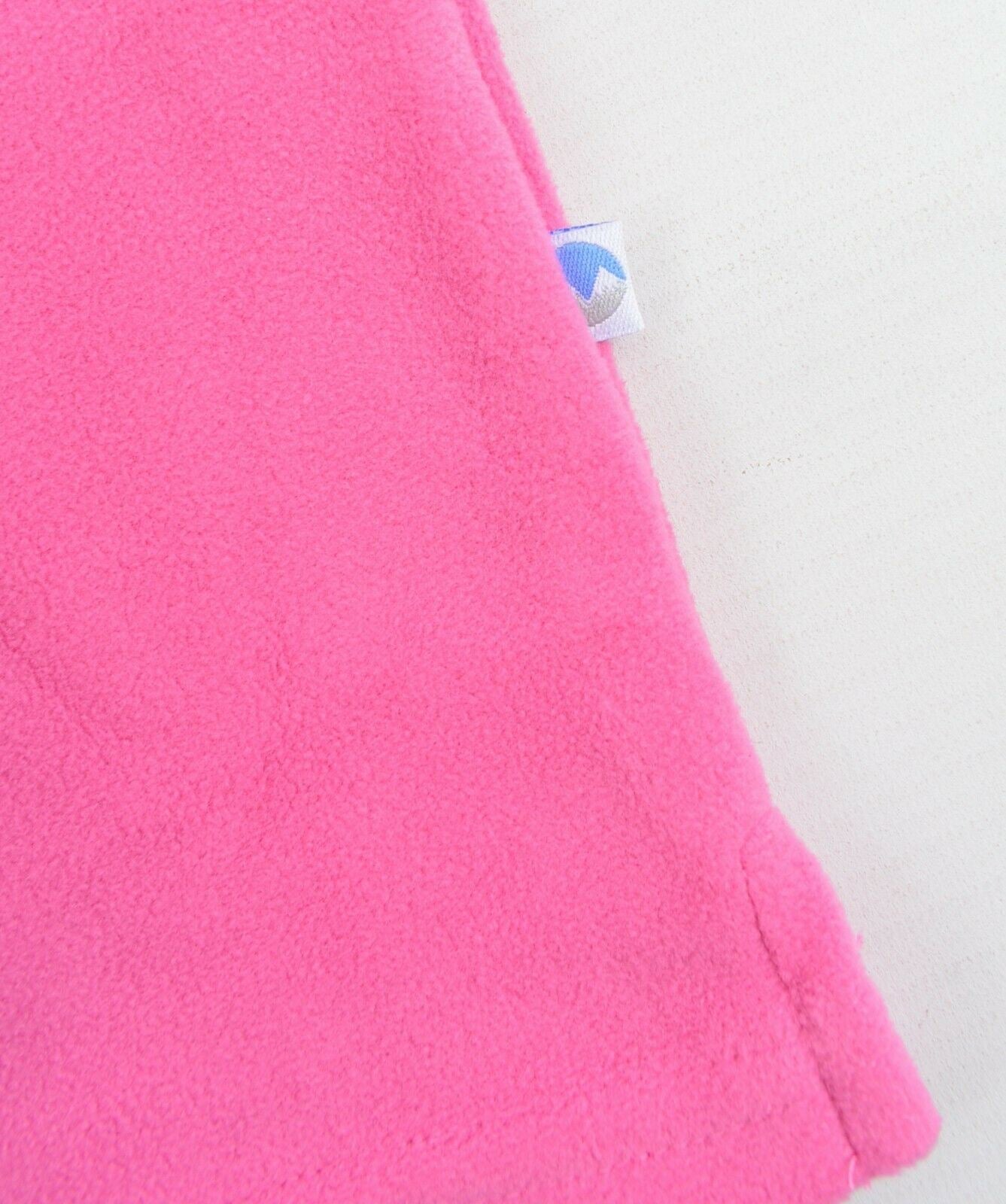 MANBI Girls' Kids' Microfleece Zip Neck Sweatshirt, Pink, size 7-8 years