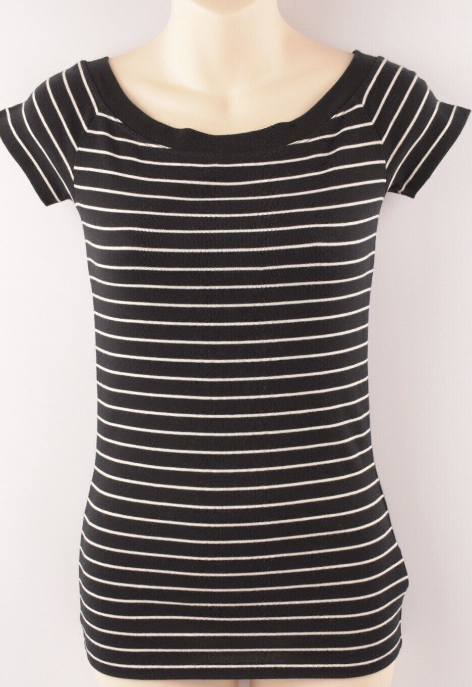 LAUREN RALPH LAUREN Women's Striped Stretch Top, size XXS