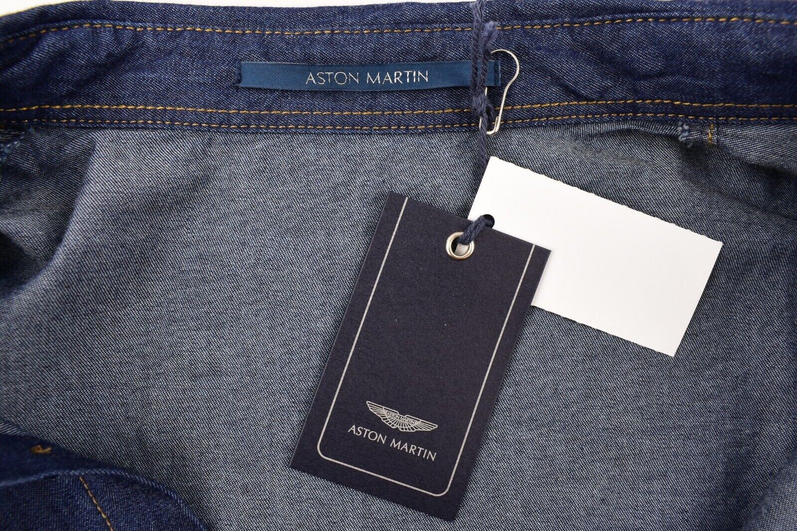 ASTON MARTIN Boys' Kids' Blue Cotton Shirt, size 16 years