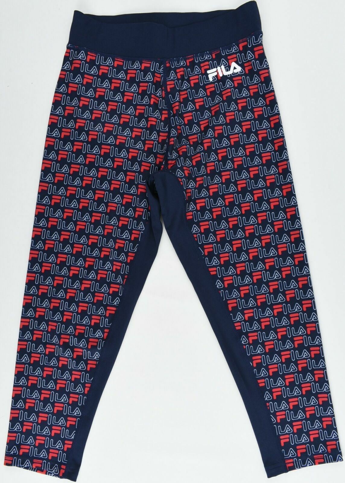FILA Girl's LEWIS Printed Blue Leggings - Size S
