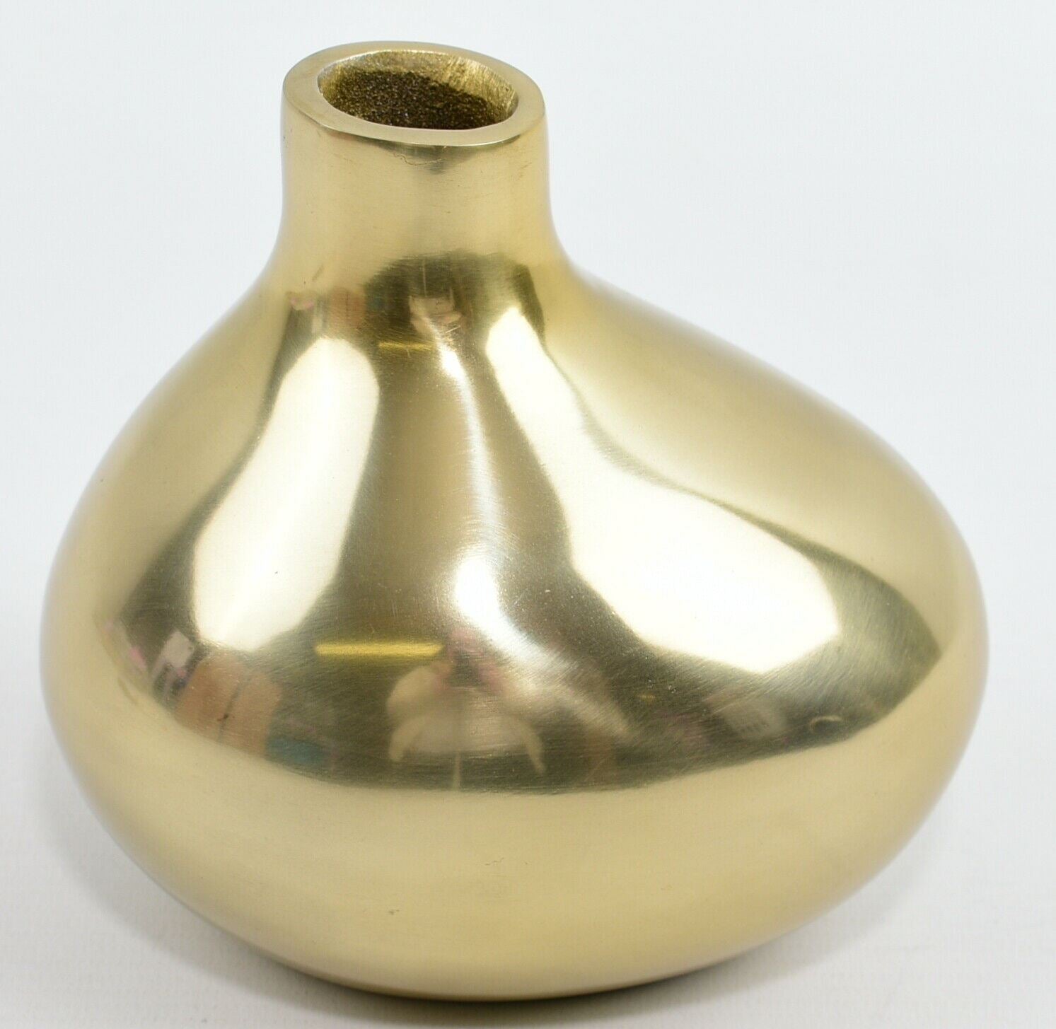 Living by CHRISTIANE LEMIEUX: GEORGINA Small Gold Tone Metal Vase 12cm
