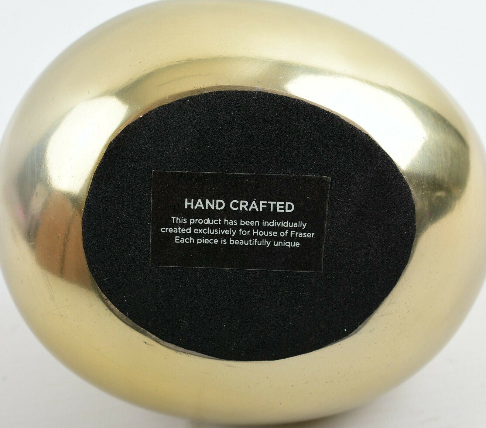 Living by CHRISTIANE LEMIEUX: GEORGINA Small Gold Tone Metal Vase 12cm